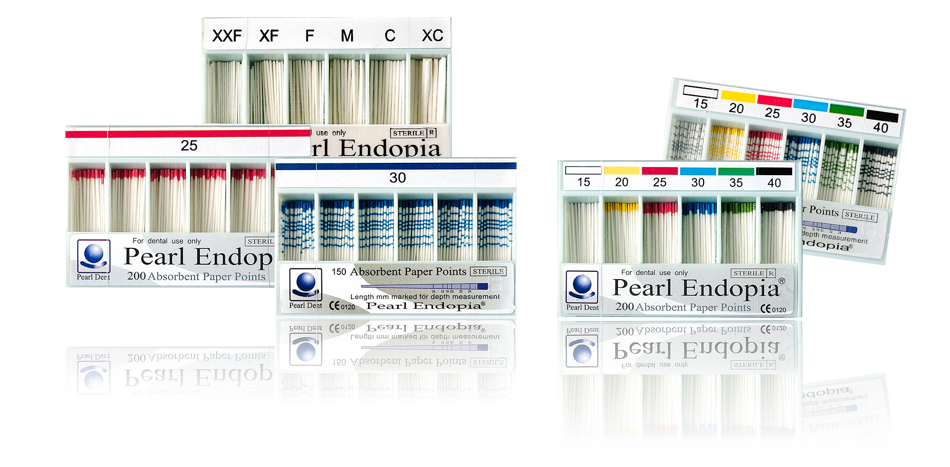 کن کاغذی پیرل دنت مدرج | Pearl Dent Graduated Paper Cones | بسته‌بندی ۱۲۰ یا ۲۰۰ عددی کن کاغذی با درجه‌بندی روی هر کن | panamal.ir