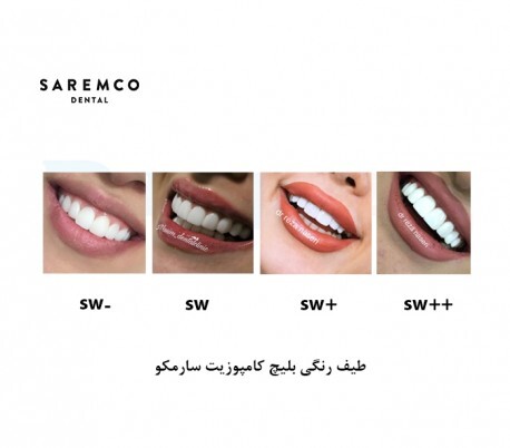 کامپوزیت سارمکو | Saremco Composite Syringe سوئیسی | بسته‌بندی اصلی، سرنگ ۴ گرمی یا یونیورسال مناسب ترمیم‌های قدامی و خلفی | panamal.ir