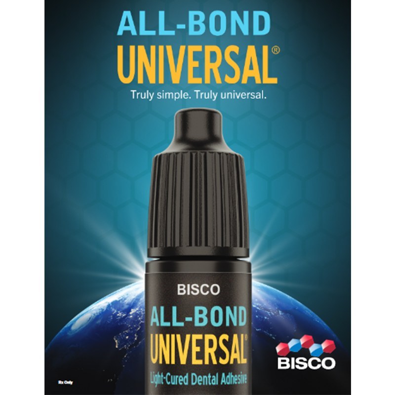 ALL BOND UNIVERSAL BISCO | باندینگ یونیورسال بیسکو آمریکایی | بطری ۴ میل | مناسب تمام تکنیک‌های اچ و ترمیم‌های دندان | panamal.ir