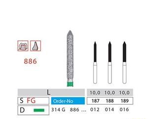 فرز چمفر دیاتیز کد 886 | ابزار آماده‌سازی حاشیه چمفر پروتز DiatitZ | panamal.ir